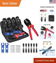 Precision Crimping Tool Kit for Solar Panels - Complete with Connectors ... - $39.00