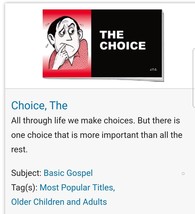 The Choice | Jack T Chick | Gospel Bible Track | Basic Gospel - £3.47 GBP
