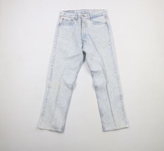Vintage 90s Levis 501xx Mens 32x30 Distressed Button Fly Acid Wash Jeans USA - £69.73 GBP