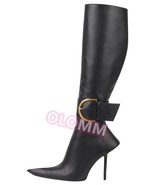 Fashion Style New Women Knee Stilettos Boots Sexy Boots Pointed Toe Part... - £104.63 GBP