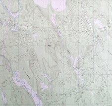 Map Otter Chain Ponds Maine USGS 1988 Topographic Vintage 1:24000 27x22&quot;... - $44.99