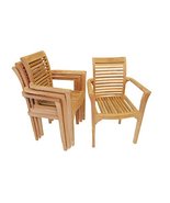 Windsor&#39;s Grade A Teak Stacking ArmChair, Contoured Seat.Comes assembled... - £1,568.33 GBP