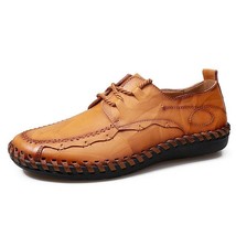 mens dress shoes Fashion Business Lace Up Genuine Leather mens dress boots - £37.24 GBP