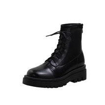 New Fashion Short boots Winter Boots Block Heel Gothic Black Punk Style Platform - £68.10 GBP