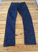 Gustin Men’s Slim Raw edge jeans size 32x33 Blue RTR1 - $58.41