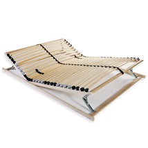 Slatted Bed Base with 28 Slats 7 Zones 120x200 cm - £96.37 GBP