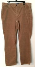 Talbots  Corduroy pants size 18 High Waist Straight Leg brown - £12.63 GBP