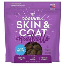 Dogswell Dog Skin &amp; Coat Meatballs Grain Free Duck 14 oz. - £21.99 GBP