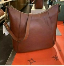 Fossil Talia Hobo Crossbody Shoulder Bag Brown Leather SHB2716213 $228 Retail - £93.40 GBP