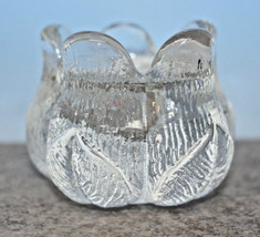 Kosta Boda Rosebud Stick Candle Holder Clear Mats Jonasson Swedish Scand... - $28.94