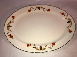 Hall China Autumn Leaf Platter Mint 11.5 inches - £19.76 GBP