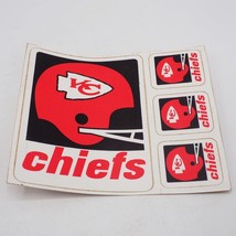 Decal Bumper Sticker Kansas City Chiefs NFL Football 1970&#39;s Vintage - $22.76