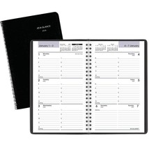 2024 AT-A-GLANCE DayMinder 5&quot; x 8&quot; Weekly Appointment Book Planner Black - £27.45 GBP