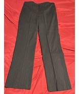 My Michelle Black Pinstripe Pants Women’s 11/12 Dress Trousers Stretch C... - $10.34