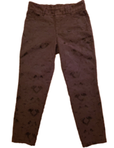 Sundance Slim Pants Womens 6 Embroidered Black Stretch Cotton 5 Pkt Ankl... - $38.20