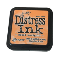 Ranger Tim Holtz Distress Ink Pad Color Dried Marigold Create Aged Look Stamping - $5.99