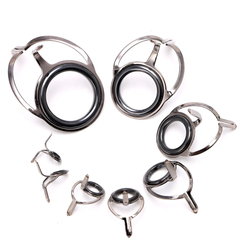 8 pcs / lot 6 # -30 # Rings Stainless Steel Eyes Diy Fishing Rod Tips Of The Gui - £47.45 GBP