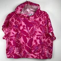 Juicy Couture New With Tags Tropical Print Pink Top Hoodie Size 2X - £25.32 GBP