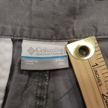 Columbia XM4598 Men's Gray Cotton Flat Front Shorts Size 34 (34W×10L) image 3