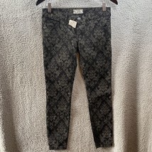 Women’s Free People Black Jeans Size W 25 NWT Floral Print - £14.15 GBP