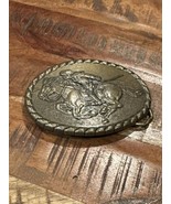 Vintage Pony Express Rider Belt Buckle Mervyns Commemorative 1981 - $27.08 CAD