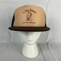 Vintage Jesse James Kearney, Missouri Mesh Trucker Hat Capital Caps Tan ... - $29.99