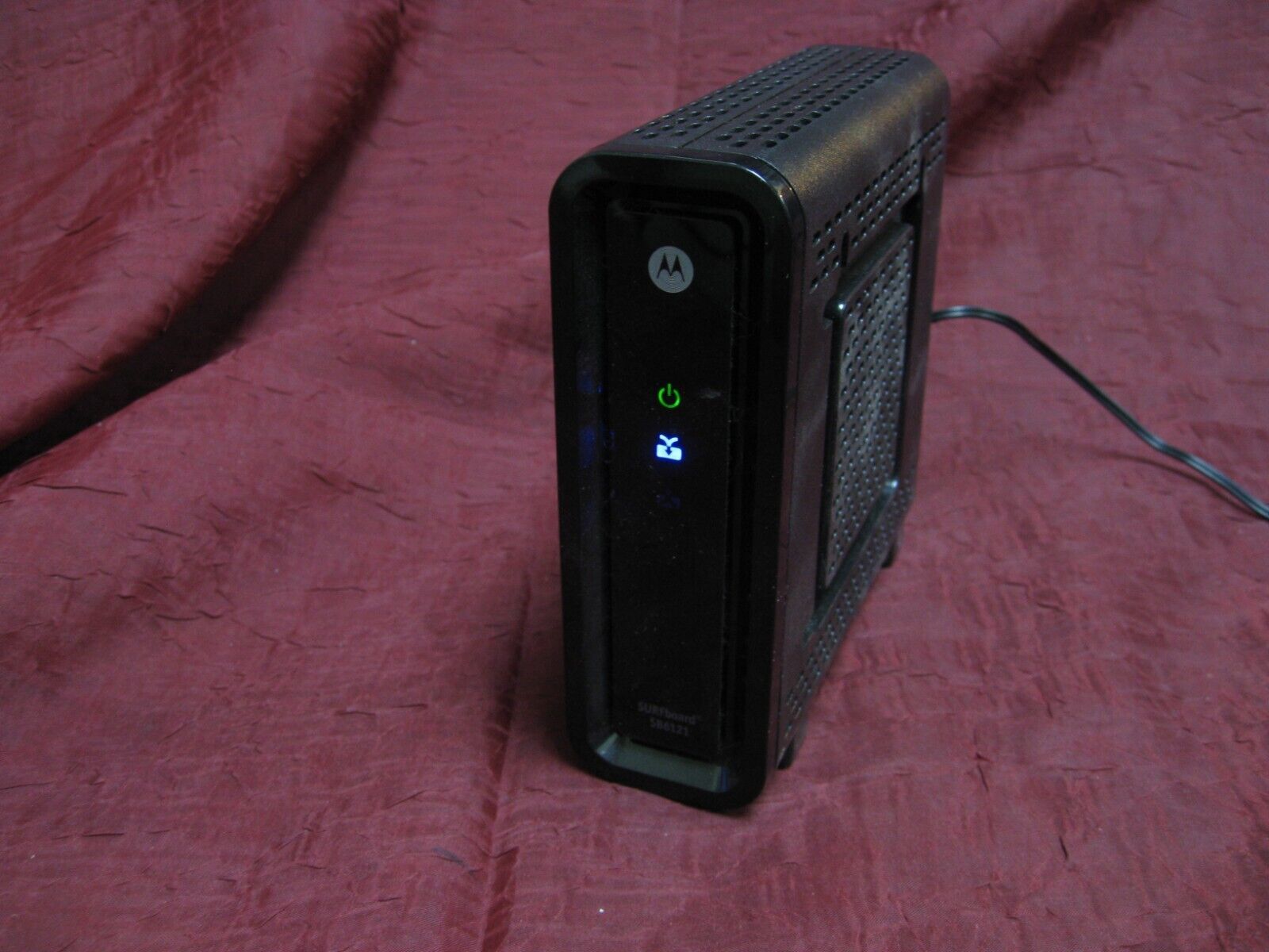 Motorola ARRIS SB6121 SURFboard Cable Modem Router w Adapter | Tested an... - $29.69