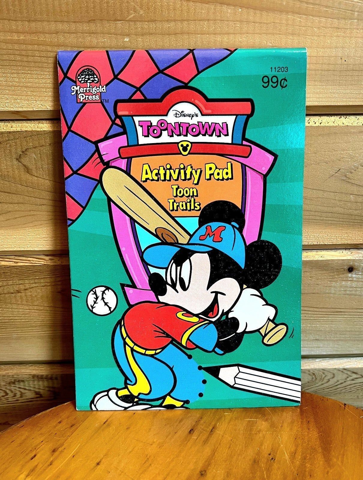 Vintage Disney NOS Activity Pad Mickey Mouse 1995 BN Toon Town Books vintage-disney-nos-activity-pad-mickey-mouse-1995-bn-toon-town-books
