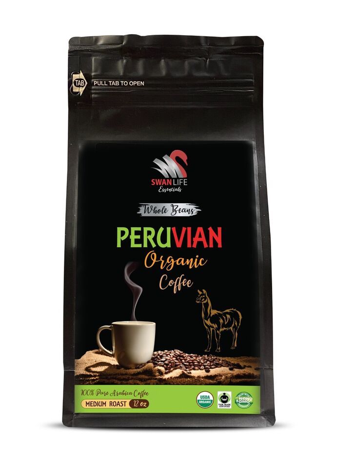 True Brew Bliss - PERUVIAN WHOLE BEANS ORGANIC COFFEE - Ground-to-Cup Jo... - $17.96
