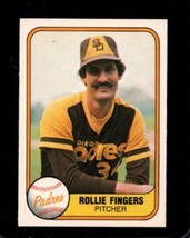 1981 Fleer #485 Rollie Fingers Nmmt Padres Hof *X102335 - £3.46 GBP