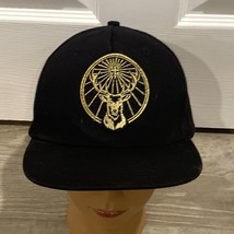 Jagermeister Gold Embroidered Deer Logo Baseball Strapback Liquor Cap Hat - £13.73 GBP