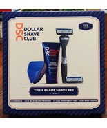 Dollar Shave Club 6 Blade Gift Set w/ Razor, Shave Butter, Cover &amp; 2 Car... - $9.95