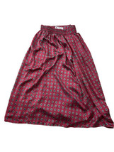 JP Jinpai Womens L Red Ornate Diamonds Vintage Chinese Silk Skirt - £77.90 GBP