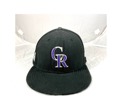 Colorado Rockies New Era MLB 9FIFTY Snapback Hat Cap Black Purple M/L - £15.82 GBP