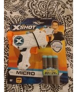 Zuru Gun X SHOT Micro Dart Blaster 3.5&quot; with 3 Darts XSHOT  (Up to 80 ft... - $3.99