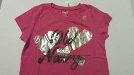 Old Navy Tee Shirt Girls Medium 8 Heart Print Kids - £7.99 GBP