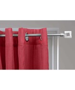 Adjustable Single Curtain Rod 50&quot;-82&quot; with Decorative Finials and Bracke... - $54.99