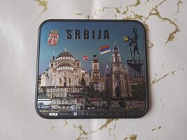 Serbian Motif Coaster: Multicolor Drink Coaster - $26.00