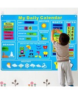 My First Daily Calendar Felt-Board For Kids 3.5Ft 70Pcs All About Today ... - £31.44 GBP