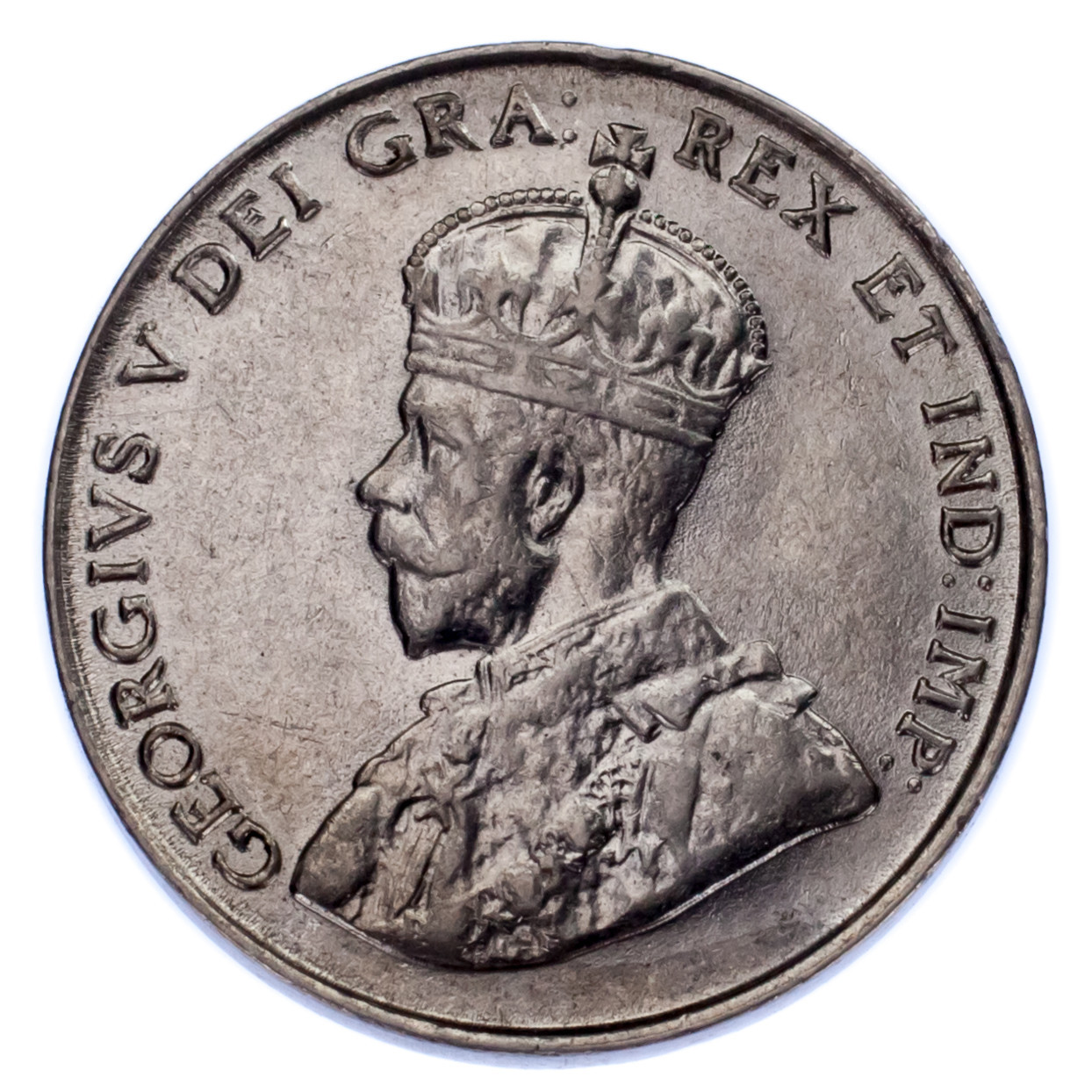 1922 Variety Far Rim Canada Five Centimes 5C (About UNC, As Is) Km #29-
show ... Item image 3