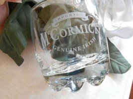 * McCormick Imported Genuine Irish Cream Liqueur Rocks Glass Tumbler Flower - $9.00