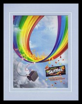 ORIGINAL Vintage 2018 Sweet Heat Skittles 11x14 Framed Advertisement - £27.37 GBP