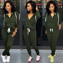 New！Women&#39;s Two Piece Outfits Sets Long Pants Casual Matching Clothing - £29.33 GBP