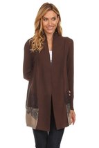 Women&#39;s Embellished Cardigan Brown - $44.09