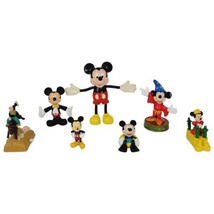 Disney Mickey Mouse Toy Figure Lot of 7 - McDonald&#39;s, Burger King, &amp; Vinatge - £7.61 GBP