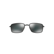 Oakley Men&#39;s OO4075 Wire Metal Rectangular Sunglasses, Polished Black/Black Irid - £117.84 GBP
