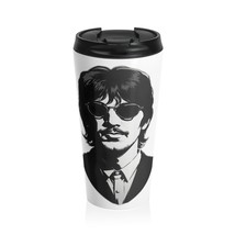 The Beatles Drummer Ringo Starr Stainless Steel Insulated Travel Mug - £28.90 GBP