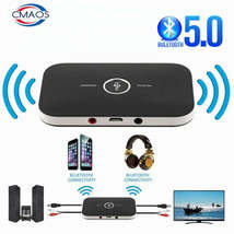Upgraded Bluetooth 5.0 Audio Transmitter Receiver for Car PC TV Headphones - Wir - £10.34 GBP