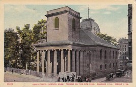 King&#39;s Chapel Boston Massachusetts MA Postcard 1910 - £2.38 GBP