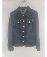 baccini denim jacket womens size small - $17.77